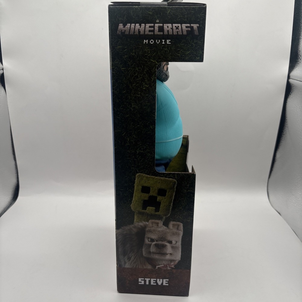 Mattel A Minecraft 12" Jack‎ Black Steve Large Action Figure Brand New In Box - Picture 6 of 9